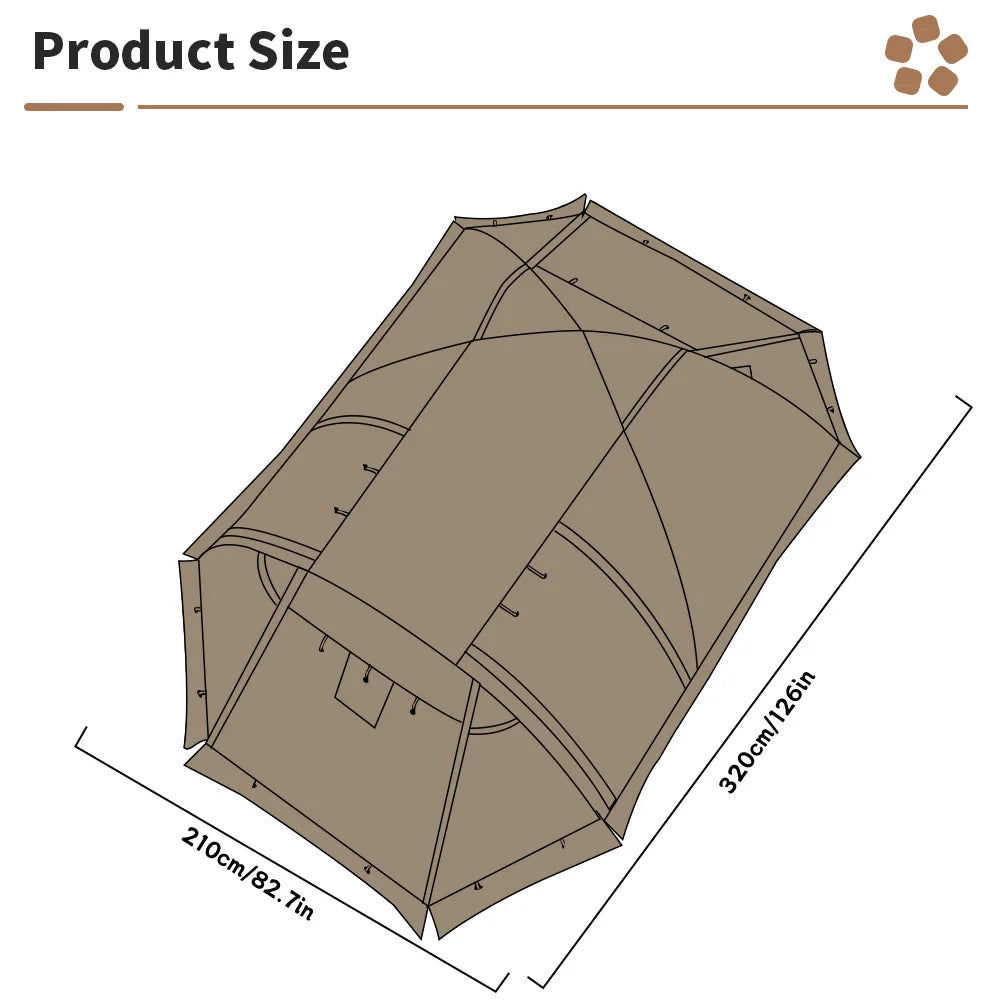 Fireproof Hot Tent Waterproof