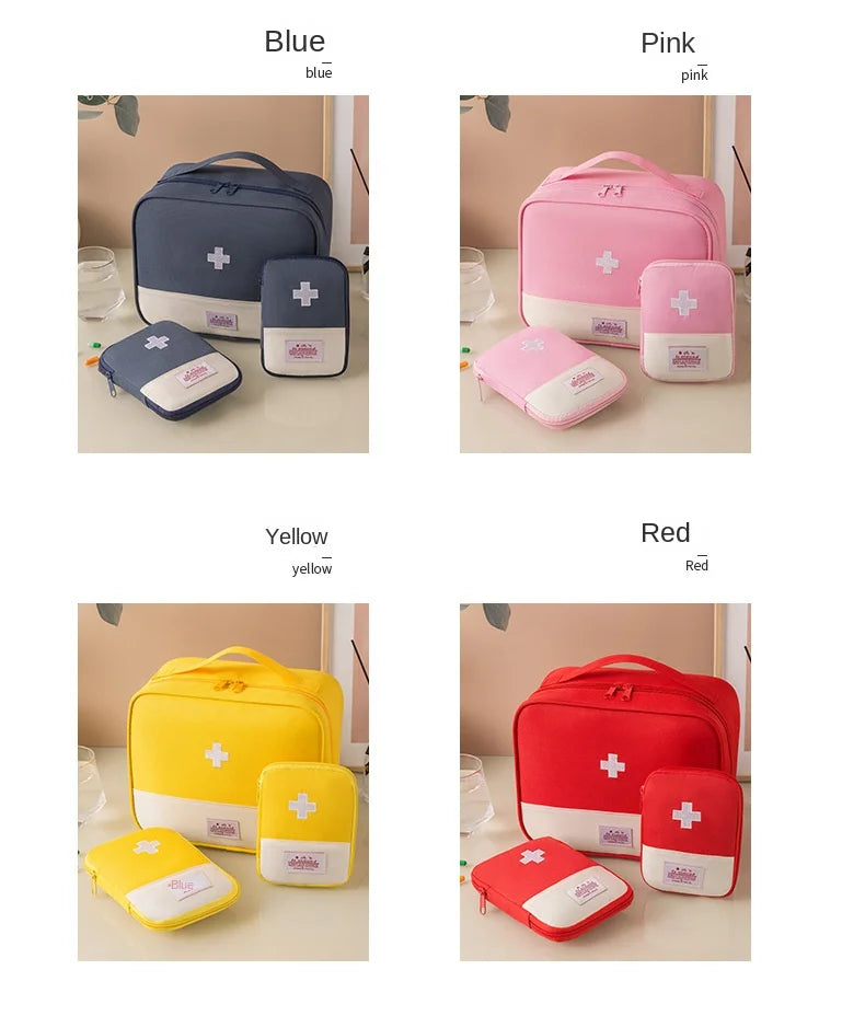 3-Piece Portable First Aid Kit Organizer - Camper Glamping