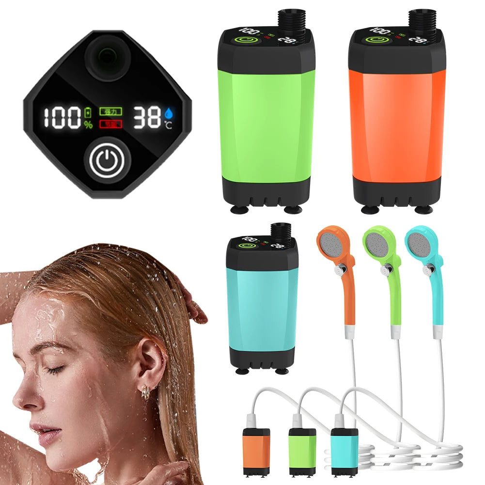 Portable Camping Shower - Rechargable - Camper Glamping