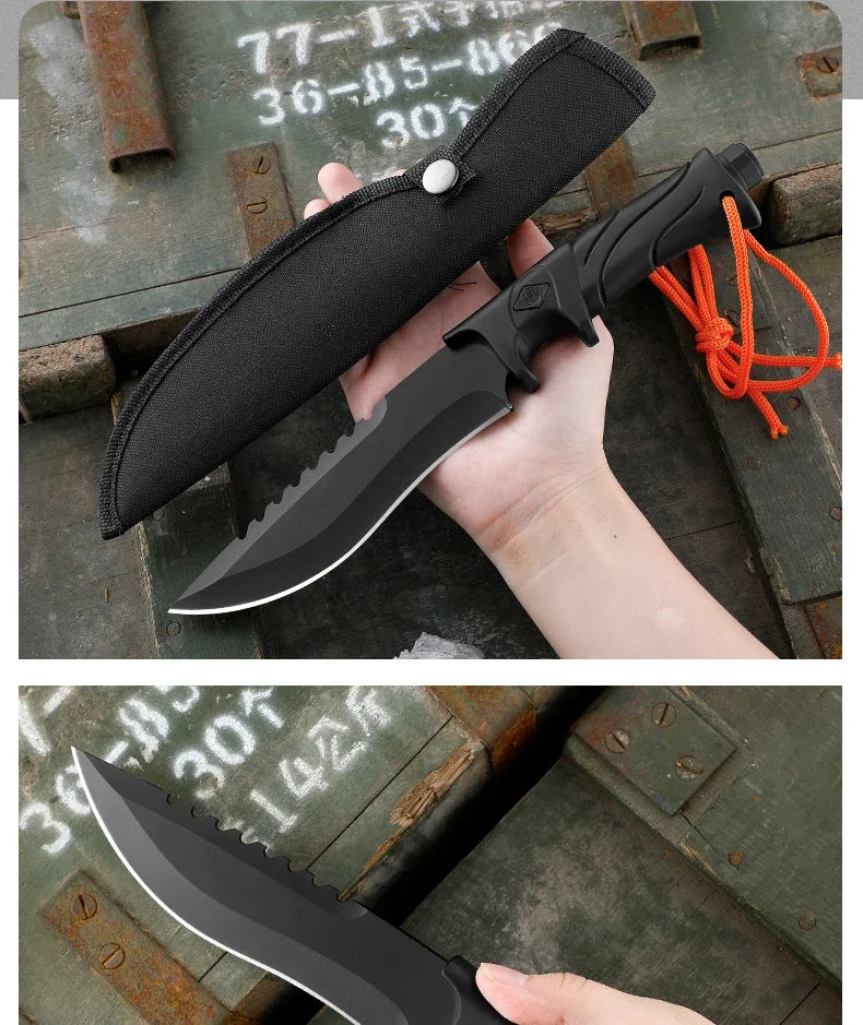 Fixed Blade Tactical Knife with Sheath - Camper Glamping