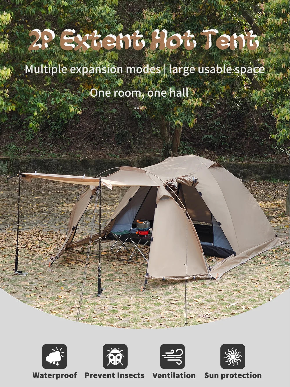 Fireproof Hot Tent Waterproof