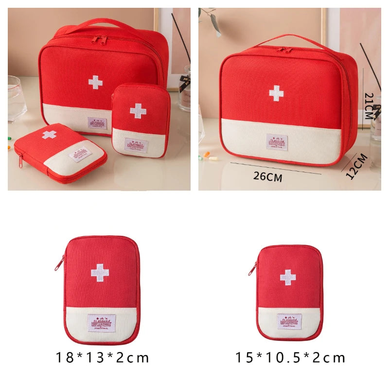 3-Piece Portable First Aid Kit Organizer - Camper Glamping