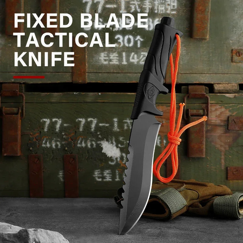 Fixed Blade Tactical Knife with Sheath - Camper Glamping