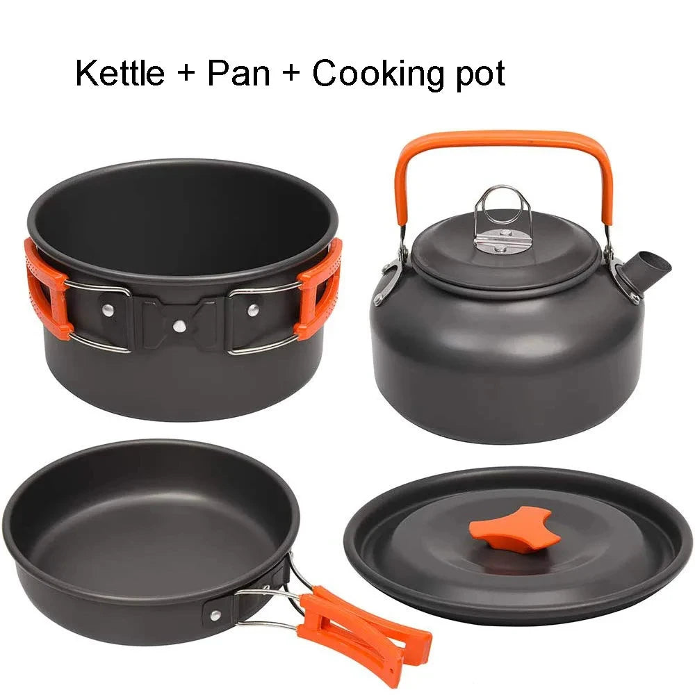 Camping Cookware Set for 2–3 People - Camper Glamping