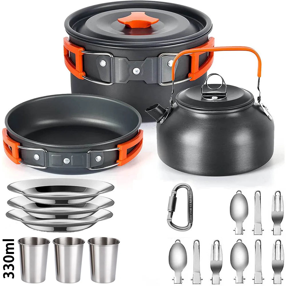 Camping Cookware Set for 2–3 People - Camper Glamping