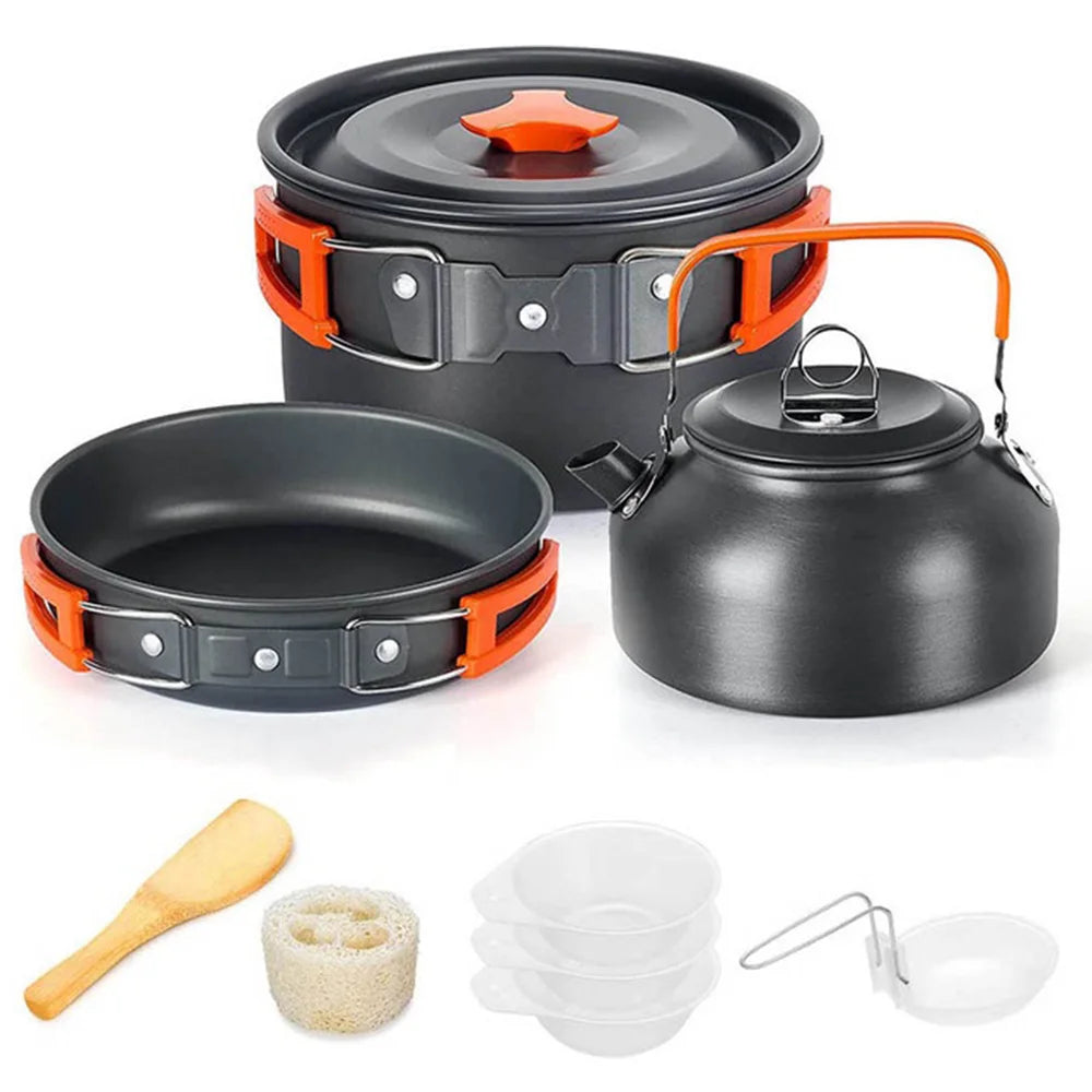 Camping Cookware Set for 2–3 People - Camper Glamping