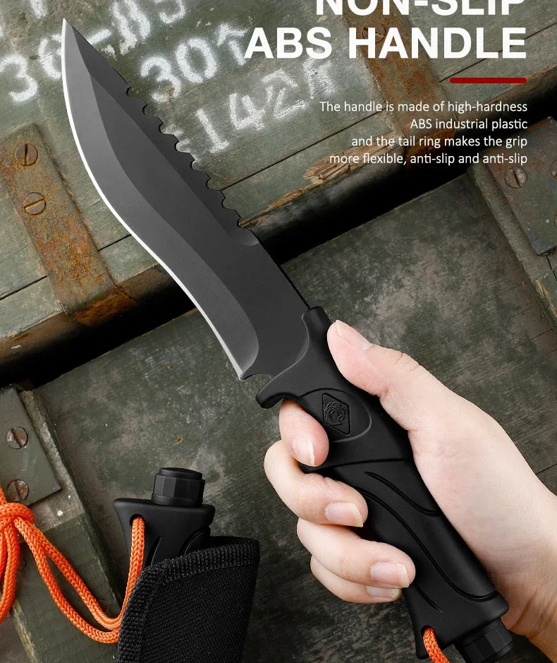 Fixed Blade Tactical Knife with Sheath - Camper Glamping