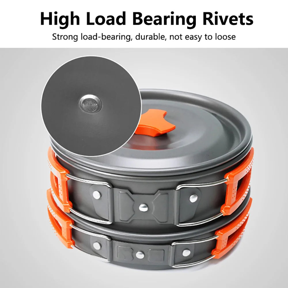 Camping Cookware Set for 2–3 People - Camper Glamping