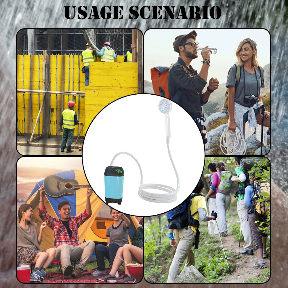 Portable Camping Shower - Rechargable - Camper Glamping