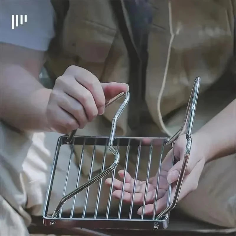 Portable Stainless Steel Camping Stove Rack - Camper Glamping