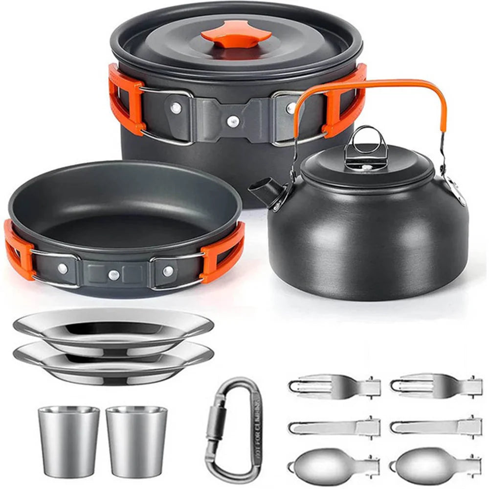 Camping Cookware Set for 2–3 People - Camper Glamping