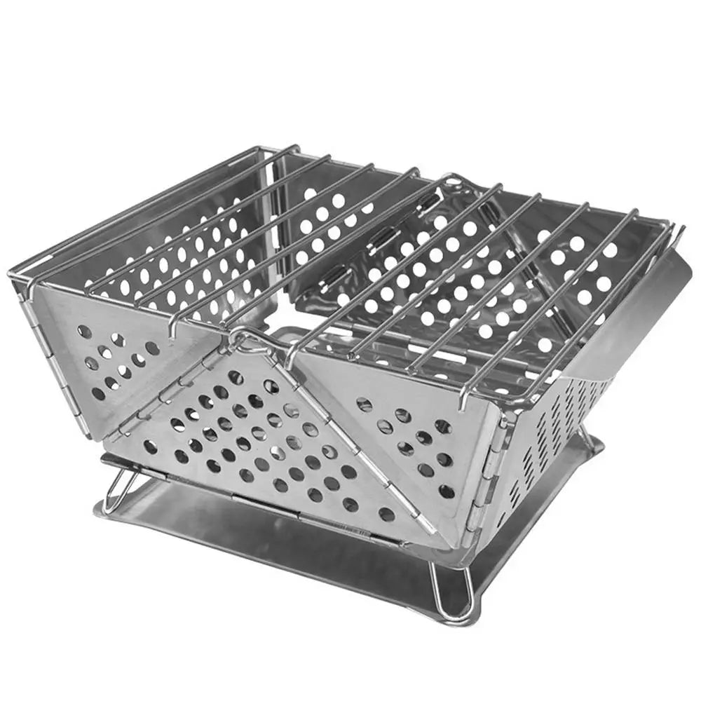 Portable Folding BBQ Grill Camping - Camper Glamping