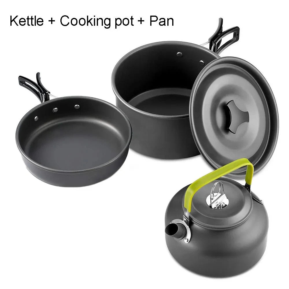 Camping Cookware Set for 2–3 People - Camper Glamping