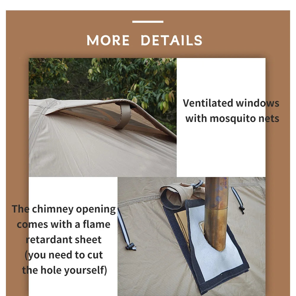 Fireproof Hot Tent Waterproof