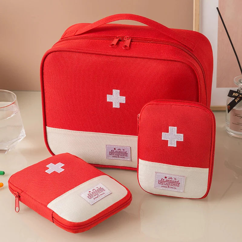 3-Piece Portable First Aid Kit Organizer - Camper Glamping