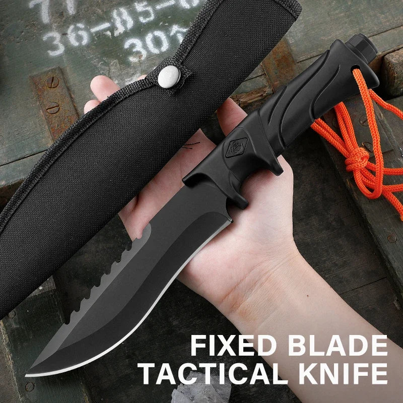 Fixed Blade Tactical Knife with Sheath - Camper Glamping