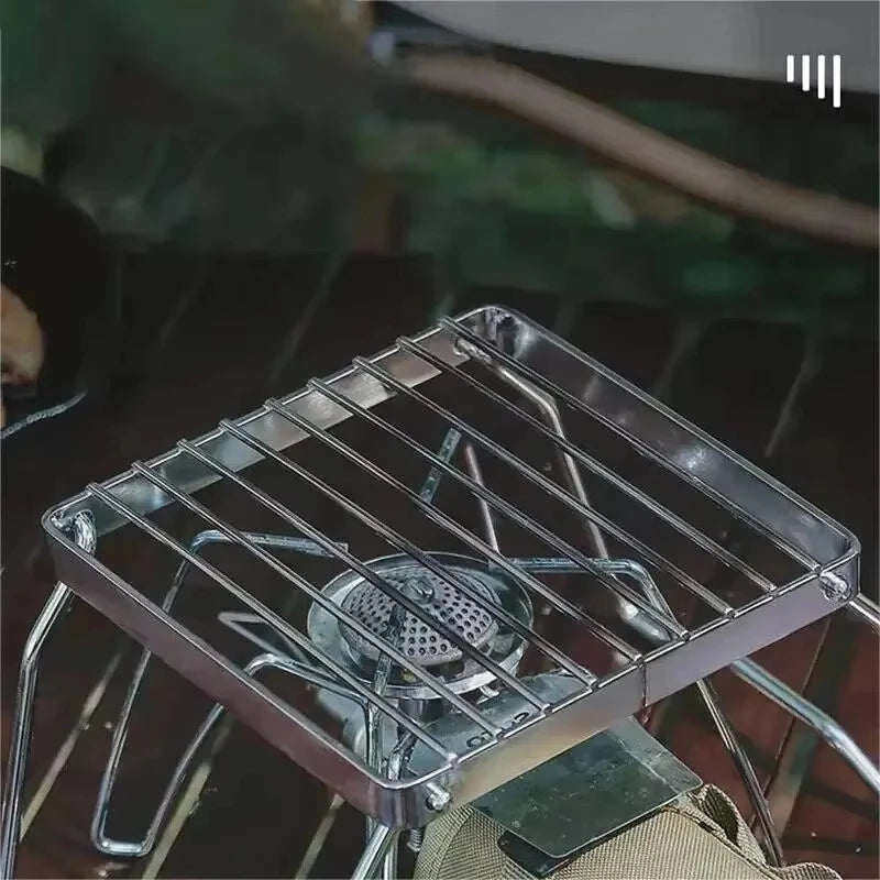 Portable Stainless Steel Camping Stove Rack - Camper Glamping