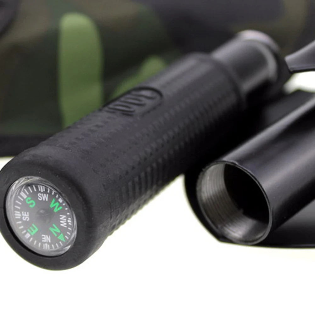Foldable Portable Camping Shovel with Compass