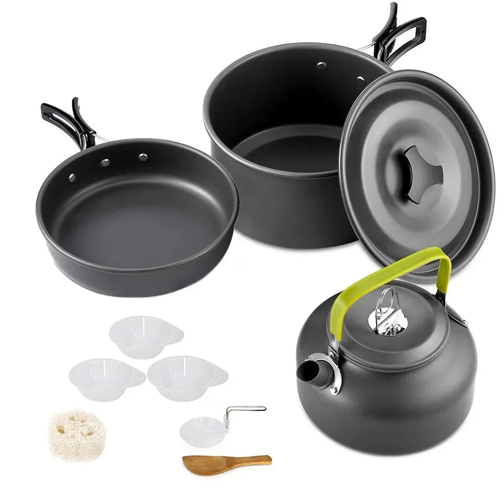 Camping Cookware Set for 2–3 People - Camper Glamping