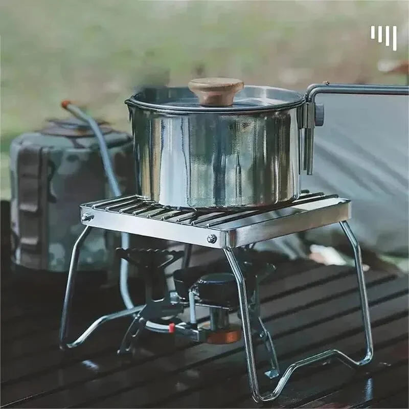 Portable Stainless Steel Camping Stove Rack - Camper Glamping