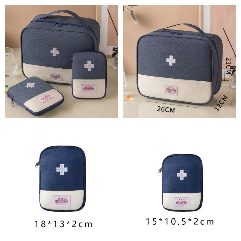 3-Piece Portable First Aid Kit Organizer - Camper Glamping