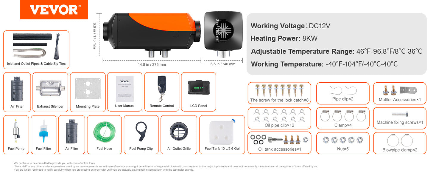 2/5/8KW Diesel Air Heater