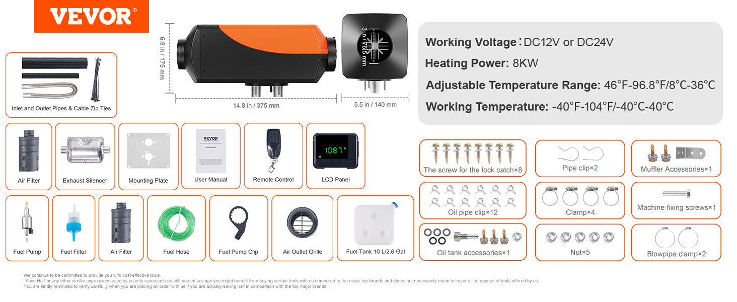 2/5/8KW Diesel Air Heater